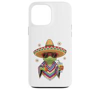 Cool Frog Sombrero Poncho Tropical Drink Fiesta Case for iPhone 13 Pro Max