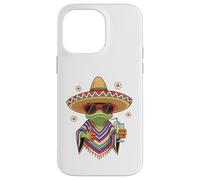 Cool Frog Sombrero Poncho Tropical Drink Fiesta Case for iPhone 14 Pro Max