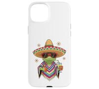 Cool Frog Sombrero Poncho Tropical Drink Fiesta Case for iPhone 15 Plus
