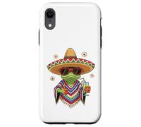 Cool Frog Sombrero Poncho Tropical Drink Fiesta Case for iPhone XR