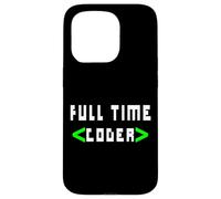 Cool Full Time Coder - Coder Gift For Coders Case for iPhone 15 Pro