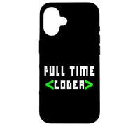 Cool Full Time Coder - Coder Gift For Coders Case for iPhone 16