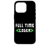 Cool Full Time Coder - Coder Gift For Coders Case for iPhone 16 Pro