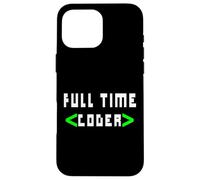 Cool Full Time Coder - Coder Gift For Coders Case for iPhone 16 Pro Max