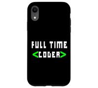 Cool Full Time Coder - Coder Gift For Coders Case for iPhone XR