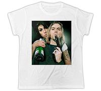 Cool Funny Amy Winehouse Kurt Cobain Movie Poster Cool Tshirt Poster Birthday Present Mens T Shirt White
