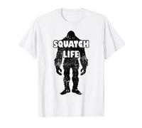 Cool Funny Distressed Bigfoot Sasquatch Gift - Squatch Life T-Shirt
