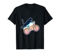 Cool & Funny Flying Cat Riding BMX Bike Art for BMX Lovers T-Shirt
