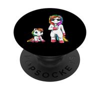 Cool Funny Mom Unicorn With Baby Rainbow Family PopSockets Adhesive PopGrip
