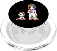 Cool Funny Mom Unicorn With Baby Rainbow Family PopSockets PopGrip for MagSafe