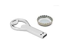 Cool Gadget Gift Idea Silver Metal USB 8GB Flash Drive Memory Stick Bottle Opener Fits Keyring UK Seller