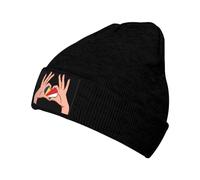 Cool Gadgets Holding Love in Your Hands Flag of Ripped Style American and Serbia Flags Cap Tidy Knit Hat Warm Beanie Hat for Christmas, Climbing, Jogging