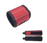 Cool Gadgets Magnetic Wristband Tool Belt for Men & Women, 12 Strong Magnets Securely Holds Screws, Nails, Drill Bits, Bolts, Professional & DIY Worksite Organizer(Red)