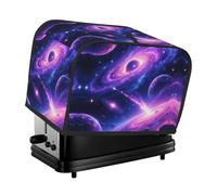 Cool Galaxy Toaster Cover 2 Slice, Waterproof Bread Machine Covers with Pockets Universal Size Kitchen Small Appliance Cover with Handle, Dust and Fingerprint Protection