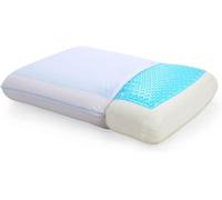 Cool Gel Cooling Pillow for Sleeping, Standard Size Cooling Memory Foam Pillow for Hot Sleepers, Reversible Ergonomic Design, Pressure Relief, Spine Alignment, Side, Back Contouring Support