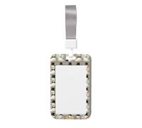 Cool Gentleman Goose Print Badge Holder with Lanyard, Hard Plastic Vertical Name ID Card Badge Holders