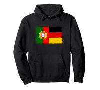 Cool Germany Portugal Flag for German Portuguese Fans Pride Pullover Hoodie