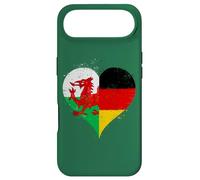 Cool Germany Wales Flag Heart for Proud Welsh German Pride Case for iPhone Air
