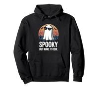Cool Ghost Halloween Spooky But Make It Cool Retro Pullover Hoodie