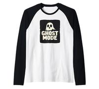 Cool Ghost Mode Look Raglan Baseball Tee
