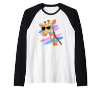 Cool Giraffe Wildlife Animal Transgender LGBTQIA Trans Pride Raglan Baseball Tee