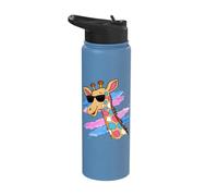 Cool Giraffe Wildlife Animal Transgender LGBTQIA Trans Pride Stainless Steel Insulated Water Bottle