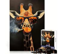 Cool Giraffe with Shades Jigsaw Puzzle for Teenagers 1000 Pieces Mental Boost, Clean Cut, Fun Challenge, Birthday Present (38x26cm)
