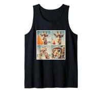 Cool Giraffes with Sunglasses Beach Summer Animals Vacation Tank Top