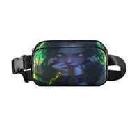 Cool Girl Trendy Fanny Pack Waist Bag for Women Men Teenagers Water Resistant Belt Bag Travel Wallet with Adjustable Strap for Travel Vacation Running, Aesthetic Fighting Fish, One Size