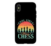Cool Girls play Chess Brain Training Case for iPhone X/XS