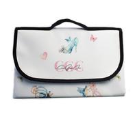 Cool Glam Chic Picnic Blanket for Outdoor and indoor Fun, Waterproof and Windproof, Washable Fairytale Design, UK - Big 200x145cm - Princess Picnic Blankets: Glassshoe