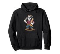 Cool Goat Carpenter Lumberjack Builder Cartoon Pullover Hoodie