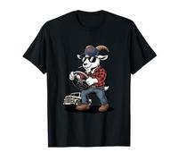 Cool Goat Trucker Cartoon Big Rig Driver T-Shirt