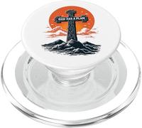 Cool God Has a Plan Jesus Christ Cross Design Men Women Kids PopSockets PopGrip for MagSafe