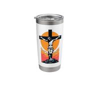 Cool God Has a Plan Jesus Christ Cross Design Men Women Kids Stainless Steel Insulated Tumbler