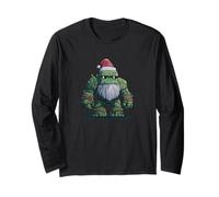Cool Golem with Beard and Santa Hat for Boys and Girls Long Sleeve T-Shirt