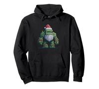 Cool Golem with Beard and Santa Hat for Boys and Girls Pullover Hoodie