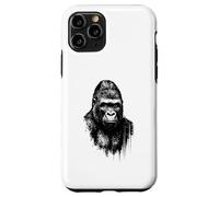 Cool Gorilla Ink Art Urban Jungle Wild Power Portrait Grunge Case for iPhone 11 Pro