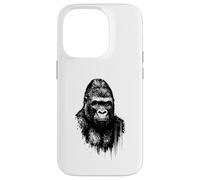 Cool Gorilla Ink Art Urban Jungle Wild Power Portrait Grunge Case for iPhone 14 Pro