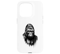 Cool Gorilla Ink Art Urban Jungle Wild Power Portrait Grunge Case for iPhone 15 Pro