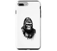 Cool Gorilla Ink Art Urban Jungle Wild Power Portrait Grunge Case for iPhone 7 Plus/8 Plus