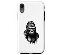 Cool Gorilla Ink Art Urban Jungle Wild Power Portrait Grunge Case for iPhone XR