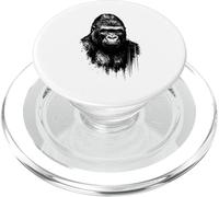 Cool Gorilla Ink Art Urban Jungle Wild Power Portrait Grunge PopSockets PopGrip for MagSafe