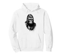 Cool Gorilla Ink Art Urban Jungle Wild Power Portrait Grunge Pullover Hoodie