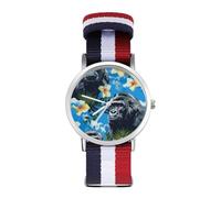 Cool Gorilla Monkey Flower Quartz Watches Without Scale Wrist Watch with Adjustable Strap for Men Women