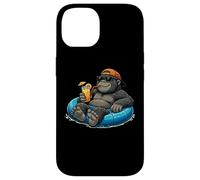 Cool Gorilla Pool Float Mascot Graphic Case for iPhone 14