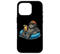 Cool Gorilla Pool Float Mascot Graphic Case for iPhone 16 Pro