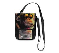 Cool Gorilla Travel Wallet Passport Holder Passport Wallet Slim Lightweight Crossbody Bag with Adjustable Strap