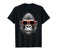 Cool Gorilla Wearing Sunglasses Graphic Art T-Shirt