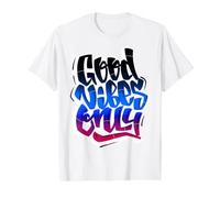 Cool Graffiti Vibes Art Inspirational Quotes Graphic Value Graphic T-Shirt, Men, White, M